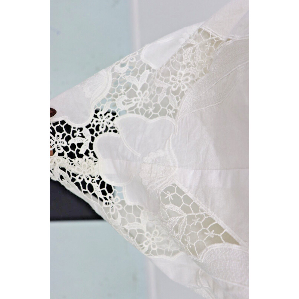 MUSE SIZE 4/WHITE BEACH PORTRAIT Cotton dress Beachy Wedding Graduation Shower - Picture 6 of 8